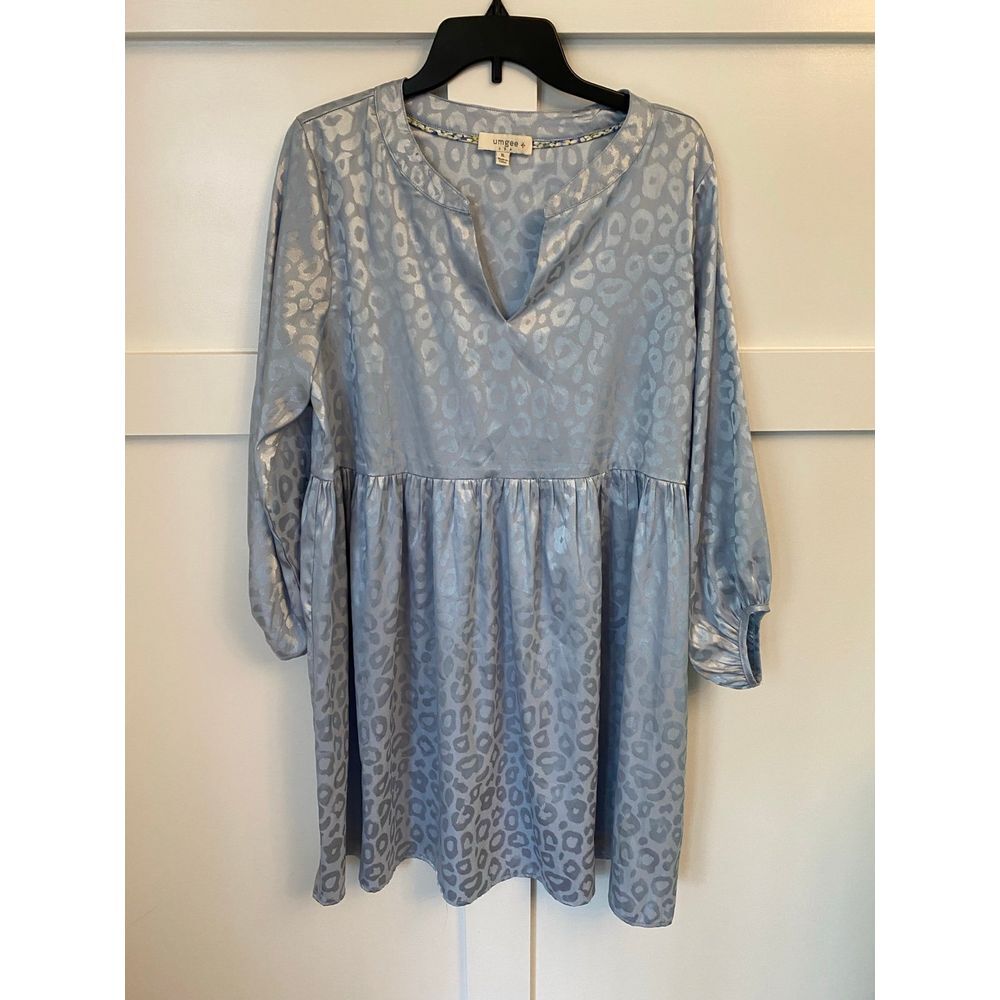Umgee satin leopard print dress size XL